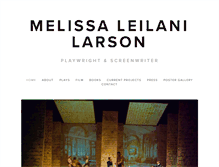 Tablet Screenshot of melissaleilanilarson.com